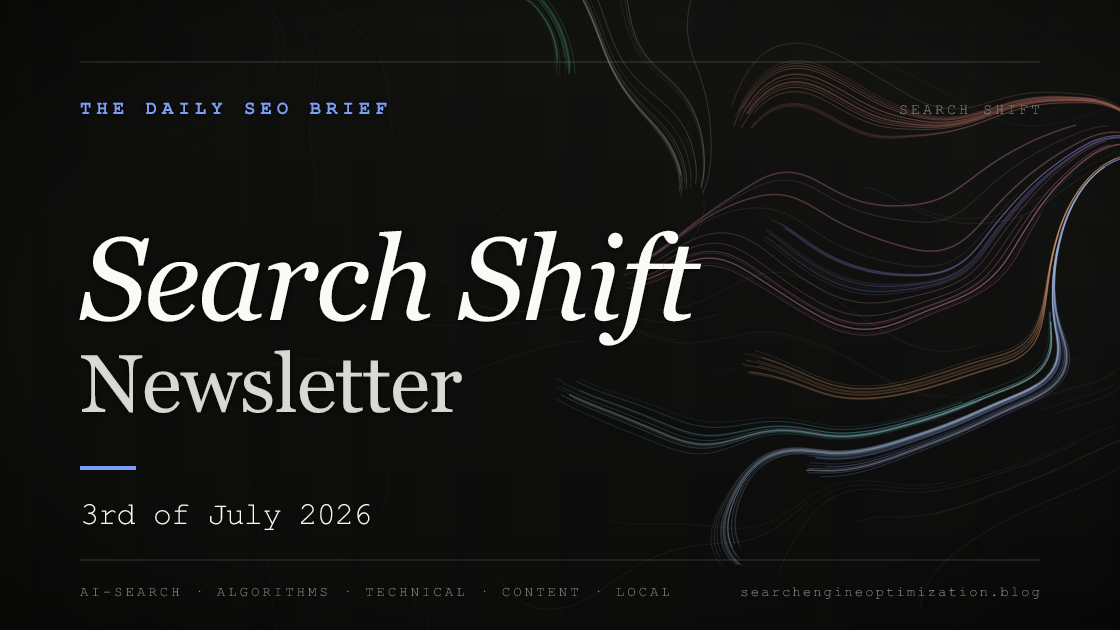 Search Shift newsletter cover for the issue dated 3 Jul 2026