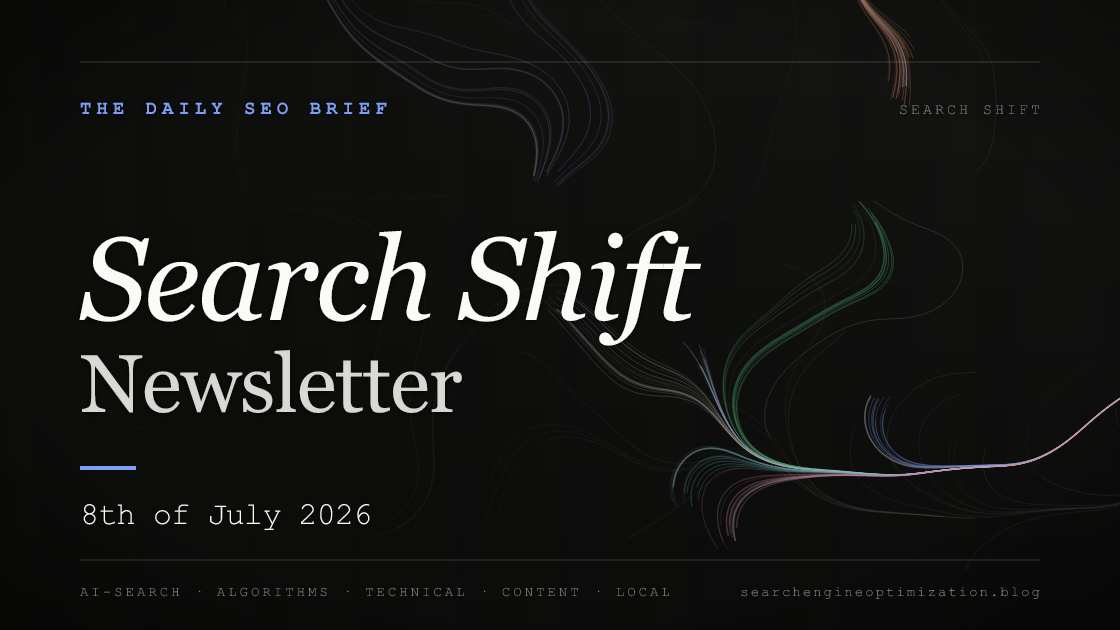 Search Shift newsletter cover for the issue dated 8 Jul 2026
