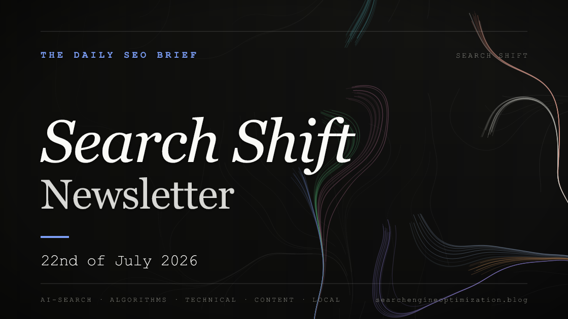 Search Shift newsletter cover for the issue dated 22 Jul 2026