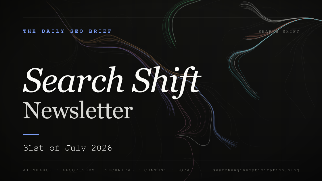 Search Shift newsletter cover for the issue dated 31 Jul 2026