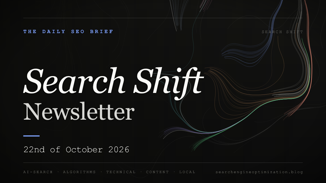 Search Shift newsletter cover for the issue dated 22 Oct 2026