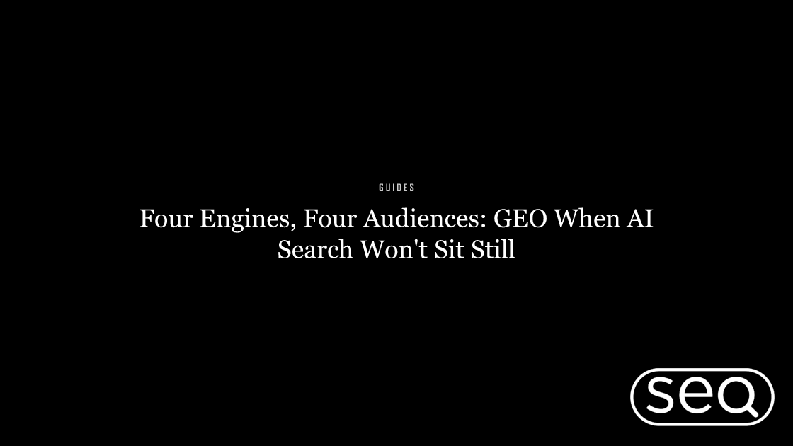 Guide cover for multi-engine generative engine optimization across ChatGPT, Gemini, Claude, and Perplexity.