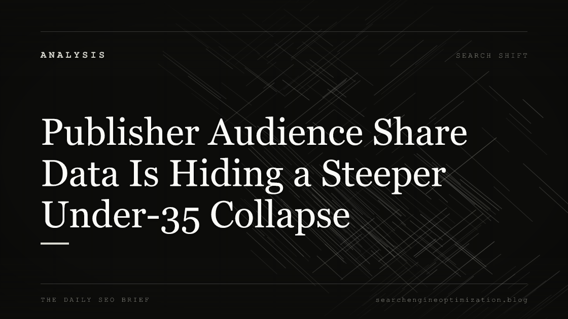Publisher Audience Share Data Is Hiding a Steeper Under-35 Collapse. Featured image for SEO